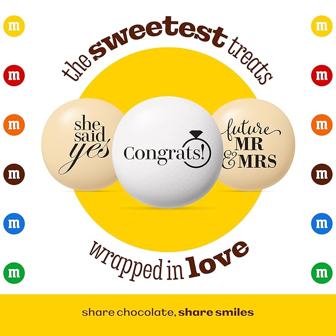 M&ampM'S WORLD Engagement or Wedding Shower Party Favors Set of 30 Packs