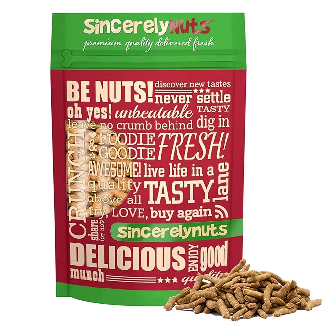 Sincerely Nuts Gourmet Salted Sesame Sticks Snacks 5lb - Kosher Certified - Crunchy Toasted Sesame Seed Crackers for Trail Mix &amp Soup