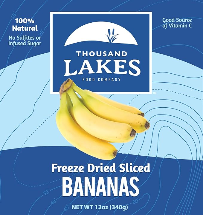 Thousand Lakes Freeze Dried Fruit Bulk Bundle | 100% Strawberries Blueberries and Bananas