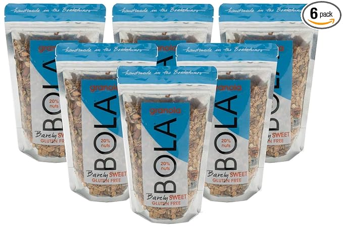 BOLA granola Barely Sweet LOW SUGAR Almond &amp Pumpkin Seed Granola 12oz - 6 PACK