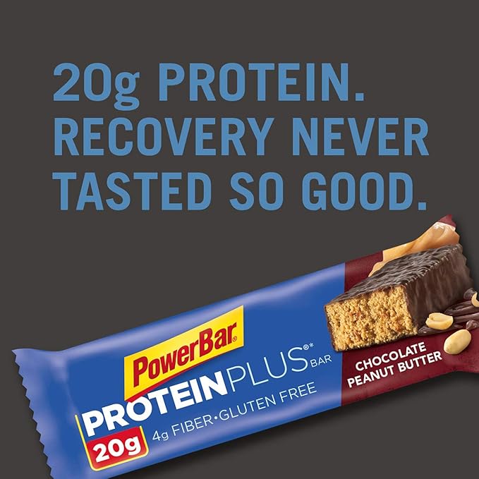 PowerBar Protein Plus Bar Chocolate Peanut Butter 2.12 Ounce (15 Count) (Packaging May Vary)