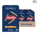 Barilla Gemelli Pasta 16 oz. Box (Pack of 16) - Non-GMO Made with Durum Wheat Semolina - Kosher Certified