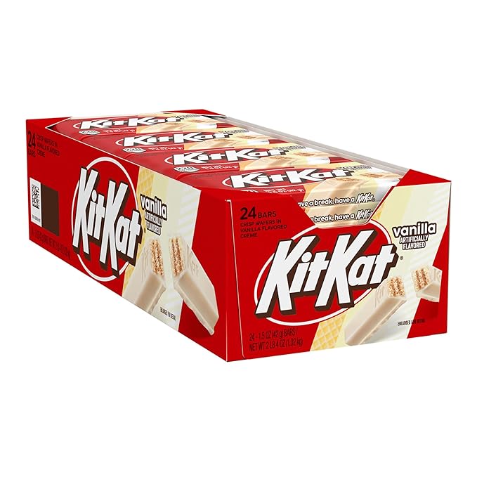 KIT KAT Vanilla Flavored Wafer Candy Bars 1.5 oz (24 Count)