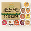 Flavored Coffee K-Cup Variety Pack – 10 Gourmet Flavors 30 Count Sampler – Premium Flavored K Cups Assortment for Home Office &amp Gifts – Mocha Vanilla Caramel Hazelnut &amp More