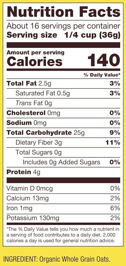 Bob's Red Mill Organic Scottish Oatmeal 20oz (Pack of 4) - Non GMO Whole Grain Vegan Kosher