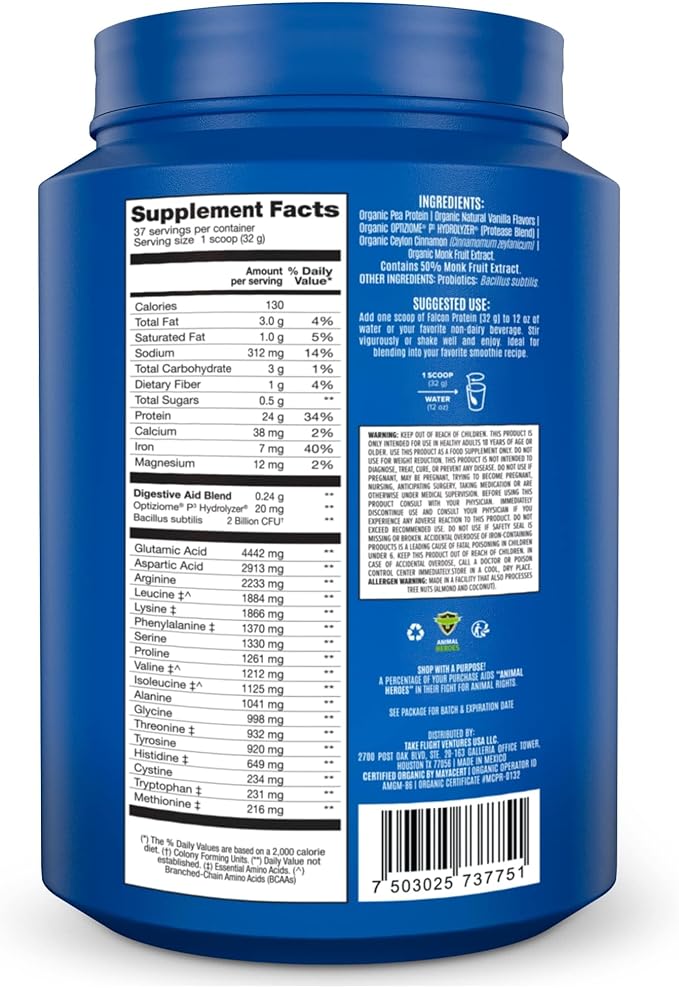 BIRDMAN Falcon Vegan Protein Powder + Micronized Creatine Monohydrate Bundle