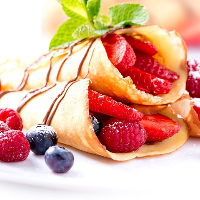 Fisher Crepe Mix &amp Raspberry Jam Breakfast – Includes 2 Classic Crepe Mix (14 Oz) + 1 Raspberry Jam (12 Oz) (Variety Pack)