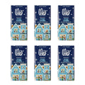 Theo Chocolate Holiday Sweet Vanilla Organic Milk Chocolate Bar 45% Cacao 6 Pack | Fair Trade