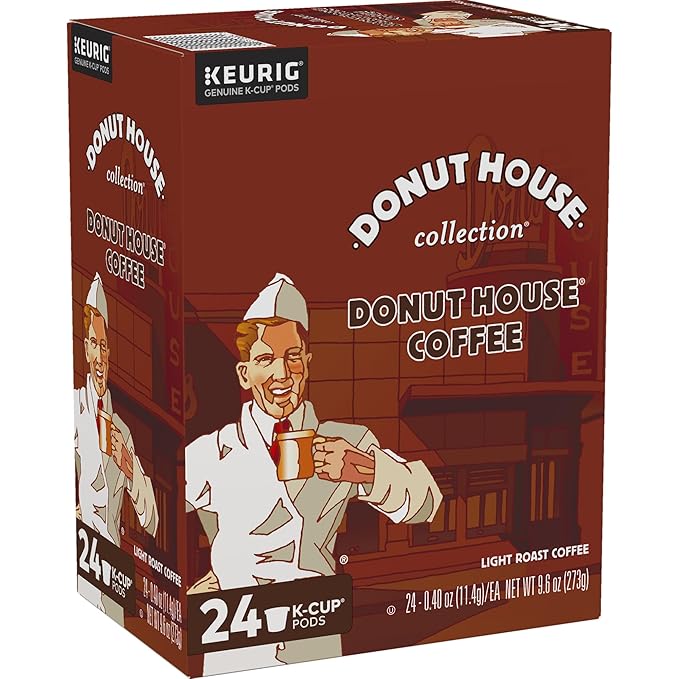 Donut House Collection Donut House Coffee Keurig Single-Serve K-Cup Pods Light Roast Coffee 96 Count