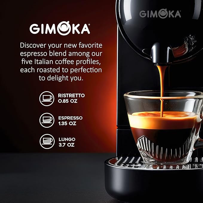 GIMOKA PREMIUM BLENDS Coffee Capsules Compatible with Nespresso Machines 100 Count - VARIETY PACK Italian Espresso Pods.