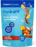 Hydrant - Bulk Electrolyte Powder Iced Tea Lemonade Flavor 30 Servings Instant Hydration Powder - Low Sugar Drink Mix for Daily Use Travel &amp Workouts