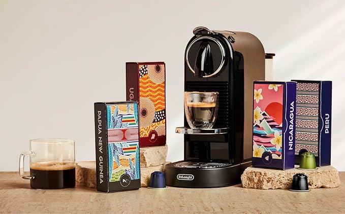 Atlas Coffee Club Espresso Pods Compatible with Nespresso Original– All Roast Variety Pack (80 Count)– Aluminum Capsules from El Salvador Nicaragua Peru &amp Uganda– Intensity 8-12