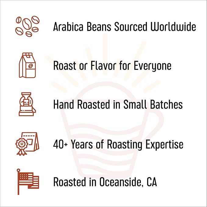 San Diego Coffee Macadamia Nut Medium Roast Ground Coffee 16-Ounce Bag Café molido tostado