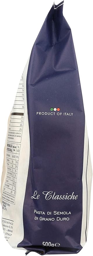 Camp'Oro Le Classiche: Authentic Bronze Die Cut Penne Rigate Italian Pasta - 17.6 Ounce (Pack of 12)