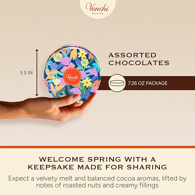 Venchi - Spring Hamper with Assorted Chocolates Venchi Spring Collection 7.26 Oz Gluten Free Gift Idea