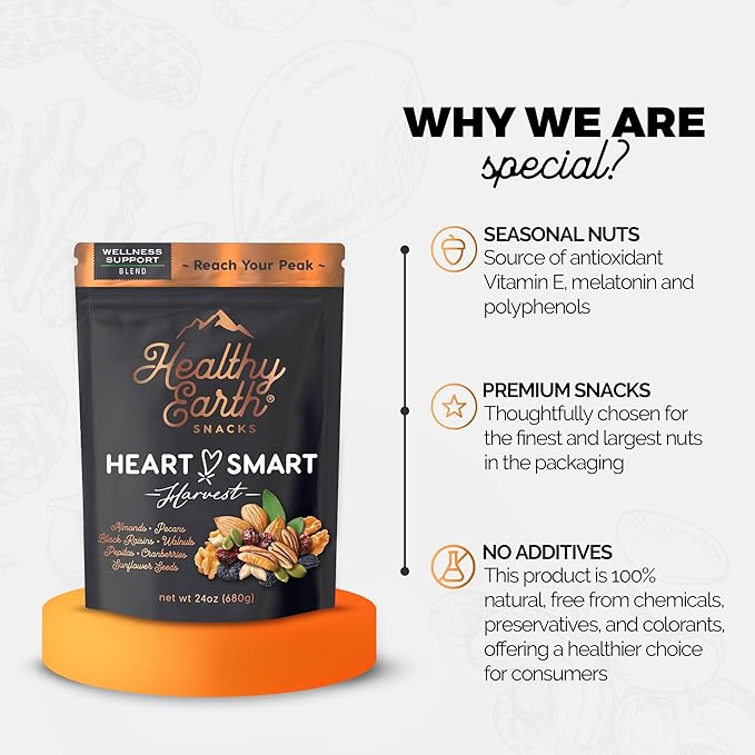 Mixed Nuts Unsalted | Trail Mix | Trail Mix without Peanuts | Gourmet Snacks Protein Snacks Gluten Free No Preservatives High Fiber (Wellness Support)