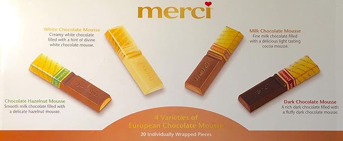 Merci Finest Assortment of European Chocolates - Limited Edition Chocolate Mousse