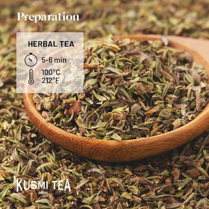 Kusmi Tea - Lovely Night - Organic Herbal Tea - Rooibos Herbal Tea with Honeybush Pear Licorice &amp Linden - Caffeine Free Tea - Loose Leaf Tea - Tin Box of 3.5 oz - Quantity for about 50 cups