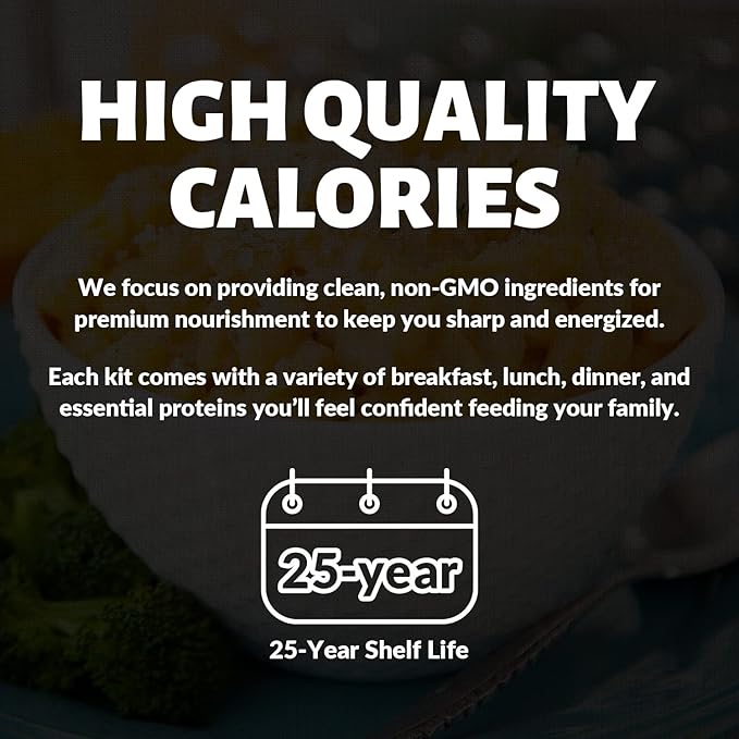Valley Food Storage Long Term Food Supply Kit | 12 Buckets Emergency Survival Food with 75g+ Daily Protein &amp 1800+ Calories | 25 Year Shelf Life Prepper Supplies for Disaster Preparedness