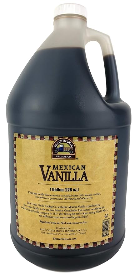Blue Cattle Truck Trading Co. Traditional Gourmet Mexican Vanilla Extract 1 Gallon 128 Ounce