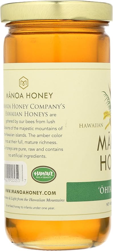 Manoa Honey Company Honey Ohia Lehua 12 Ounce