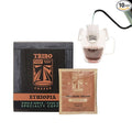Tribo Coffee Single-Serve Portable Pour Over Drip Coffee - Ethiopia - 10 Servings (Light Roast)