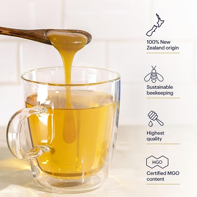 Manuka Health UMF 13+/MGO 400+ Manuka Honey (500g/17.6oz) Superfood Authentic Raw Honey from New Zealand
