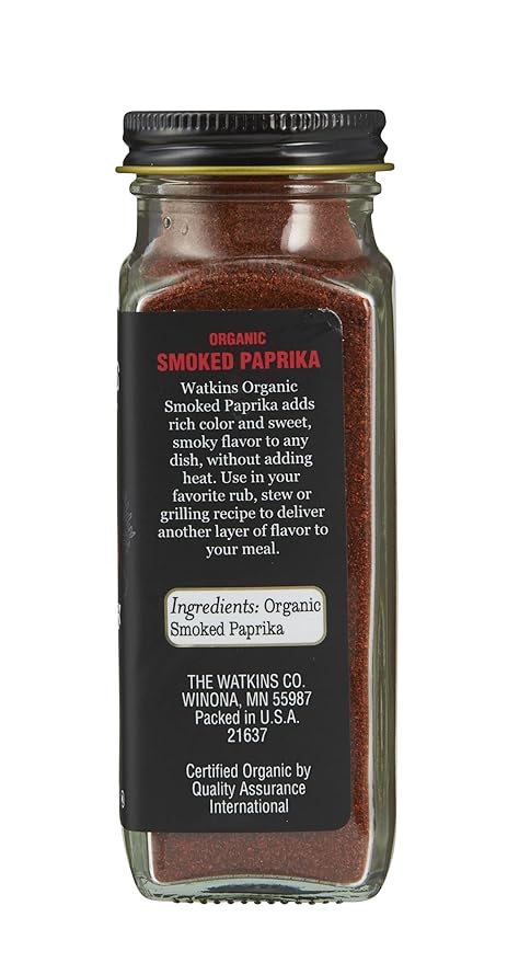 Watkins Gourmet Organic Spice Jar Smoked Paprika 2.4 oz. Bottle 3-Pack