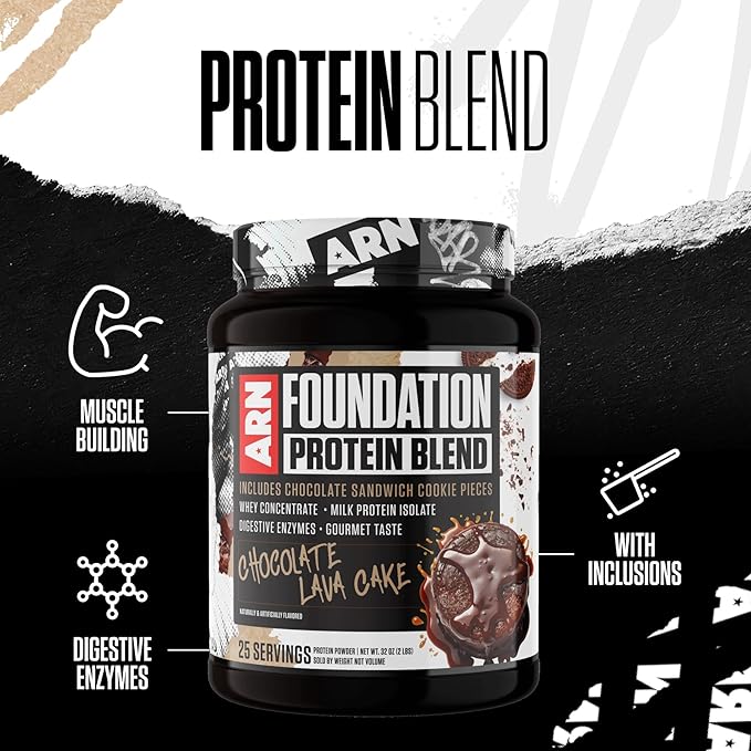 Arms Race Nutrition | ARN | Foundation Protein Blend (2 Pounds Chocolate Lava Cake)