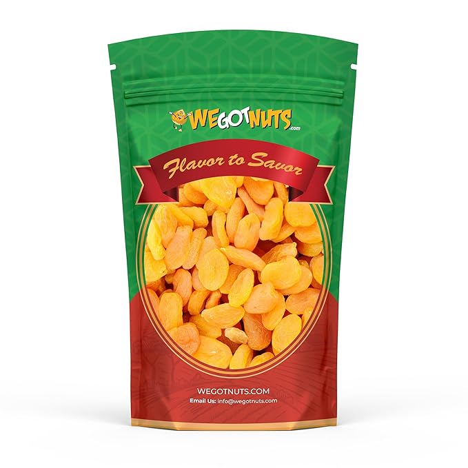 Dried Turkish Apricots-5lbs(80oz) Resealable Bag-Natural Farm Fresh Whole No Added Sugar No Pits- Kosher Certified Healthy Diet Snacks Fruit Pie Filling Baking-Soft and Chewy- by We Got Nuts