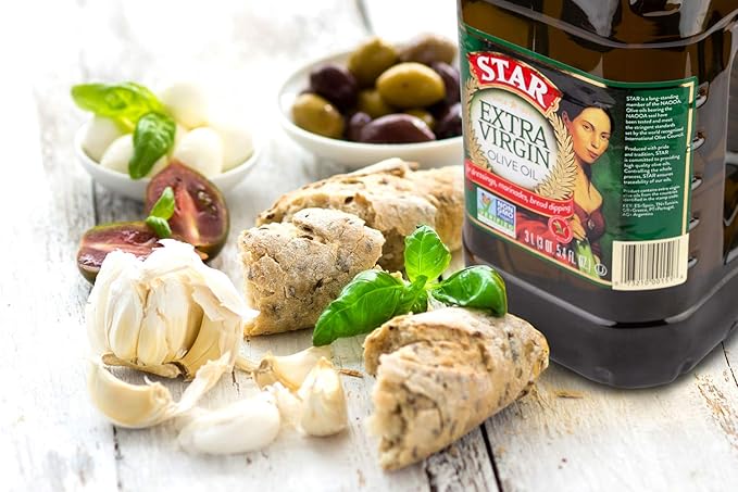 STAR I Extra Virgin Olive Oil I 101.4 oz (3L) Jar I Rich Olive Flavor | Ideal for Family Cooking and Daily Use