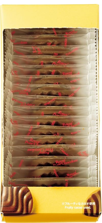ROYCE' Pure Chocolate Fruity Milk - Milk Chocolates | Gourmet Snack for Gifting &amp Indulging | Japanese Chocolate from Hokkaido (20 Pieces of Chocolate)