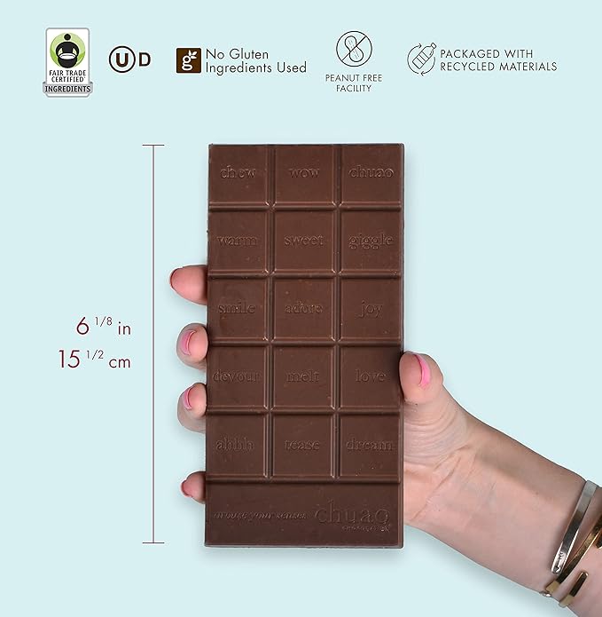 Chuao Chocolatier Firecracker Dark Chocolate Bars | Gourmet Chocolate Sea Salt Chipotle Artisan European No Preservatives | For Gift Baskets Christmas Valentines Day Gifts for Women Men Birthday