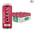 CLEAN Cause Low Calorie Raspberry Yerba Mate Tea Sparkling USDA Organic Energy Drink Alternative Low Sugar 160mg Natural Caffeine Soda Alternative Plant-Based (16oz cans 12-Pack Case)