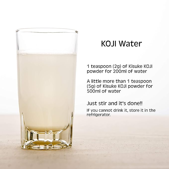 KISUKE KOJI POWER - Koji Powder All-purpose Fermented Umami Seasoning Tenderizer Sweetener Umami-booster Meat-Cure Easy-To-Use for any dish and drinks 70g 2.4oz
