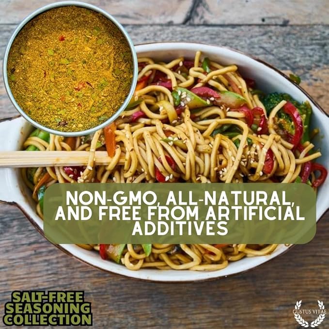 Salt-Free Gourmet Seasoning Collection | Artisanal Spice Blends Gift Set | Hand Crafted Small Batch Spices | No Sodium | Non GMO All Natural | GLP-1 Friendly | Ultra Premium Sustainably Sourced | M