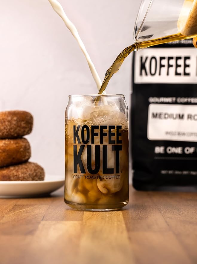 Koffee Kult Colombian Medium Roast Coffee Ground Beans 100% Single Origin Colombia Arabica Whole Bean (Ground 12oz)