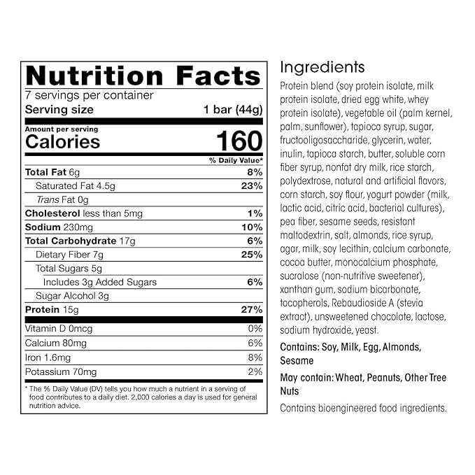 Wonderslim Protein Fiber Bar Bundle S'more Crisp &amp Salted Toffee Pretzel