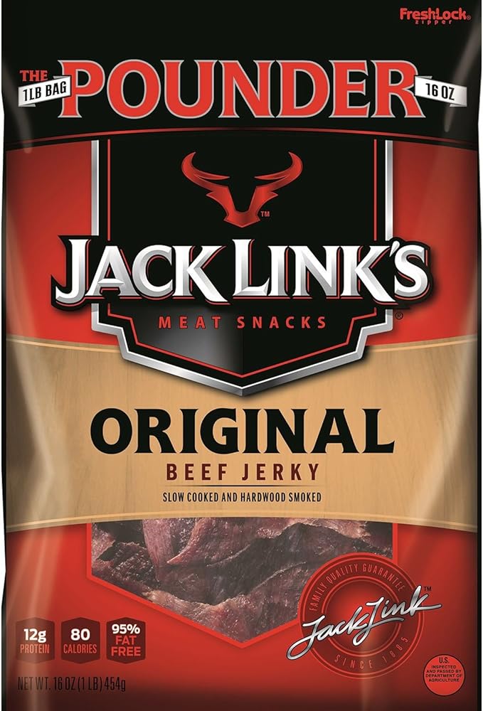 Jack Link's Original Beef Jerky 16 Ounce (5 Pack)