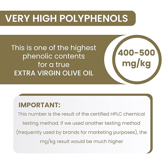 P.J. KABOS Fresh 2025/26 Harvest High Phenolic (400+mg/kg) Natural Greek Extra Virgin Olive Oil Kosher Greece Cold Extracted 16.9 oz Tin Koroneiki Family Reserve -Medium (3-Pack)