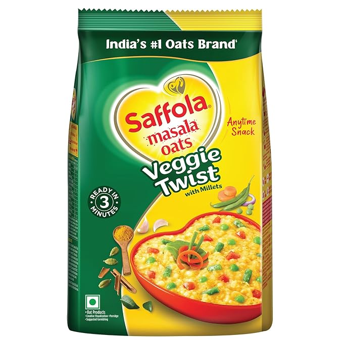 Saffola Masala Oats Veggie Twist 1 Kg