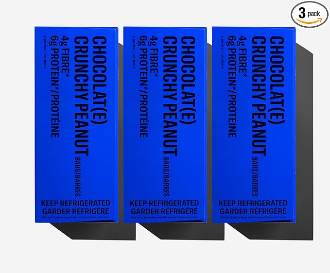 Mid-Day Squares Crunchy Peanut Protein Chocolate Bars 1.16 Oz each 3 Packs (36 Squares) | Made with Real Chocolate 6g Plant Protein 4g Fiber Gluten Free Plant-Based