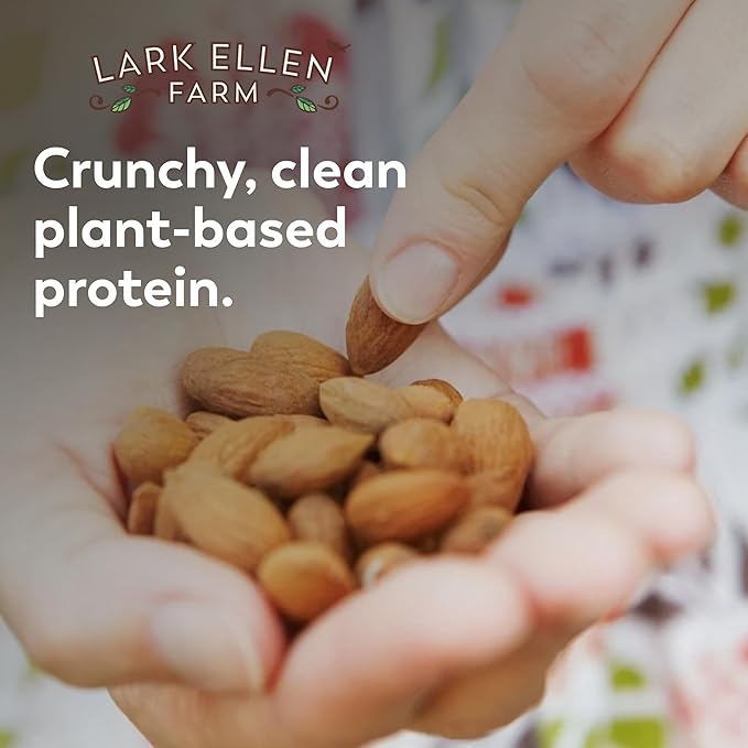 Lark Ellen Farm Organic Sprouted Almonds Unsalted – USDA Organic Raw Vegan Gluten-Free Non-GMO Paleo-Friendly Plant-Based Protein Snack Resealable Bag to Retain Freshness 10 oz (3-Pack)