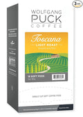 Wolfgang Puck Coffee Toscana 9.5 Gram soft Pods 18 Count (Pack of 3)