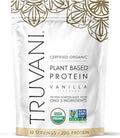 Truvani Vegan Pea Protein Powder | Vanilla | 20g Organic Plant Based Protein | 10 Servings | Keto | Gluten &amp Dairy Free | Low Carb | No Added Sugar