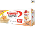 Premier Protein Shake Peaches &amp Cream 30g Protein No Added Sugar 24 Vitamins &amp Minerals to Support Immune Health 11 fl oz 12 Pack (Packaging May Vary)
