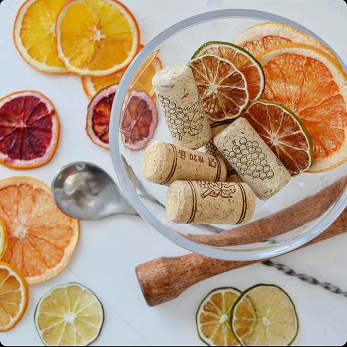 Dried Citrus Slices | 35± Slices | Preserved Peel Premium DRIED FRUITS for Luxury Cocktail Garnishes for Establishments and Home bar. Dehydrated Citrus Mix - Lemon - Lime - Orange - Grapefruit - Blood