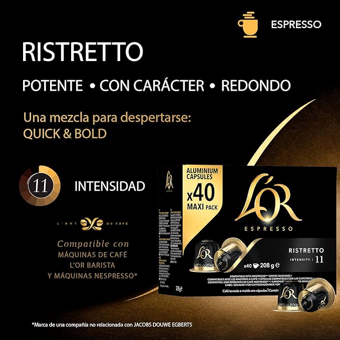 L'or espresso ristretto pods x 40