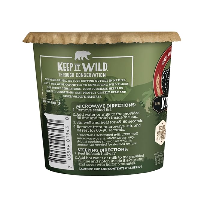 Kodiak Cakes Instant Protein Maple &amp Brown Sugar Oatmeal in a Cup 2.12oz (Pack of 12)