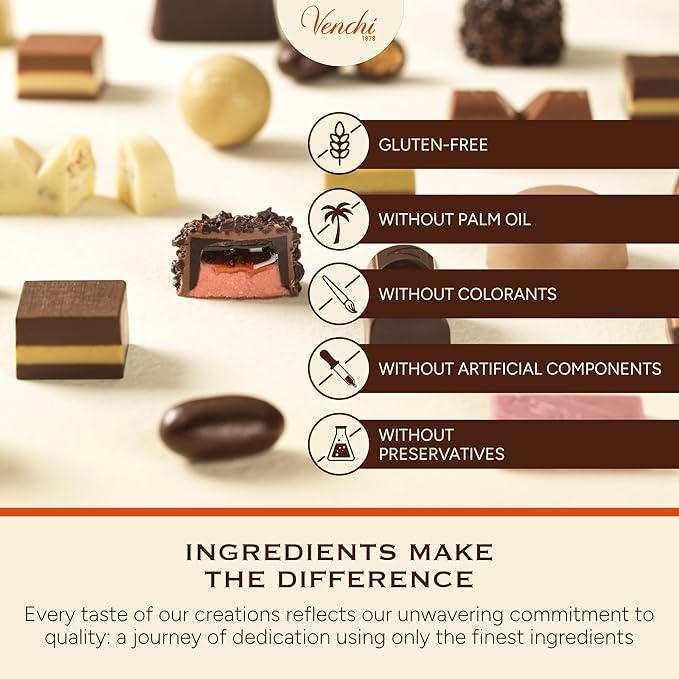 Venchi - Chocoviar Gianduja 35.27 oz Bag of Gianduja Chocolates Made Exclusively with Piedmont Hazelnuts Gluten-Free No Artificial Colors or Preservatives